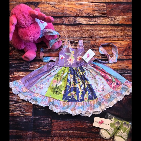 Tinkerbell Peter Pan Girls Boutique Twirl Dress